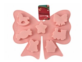 Molde silicona fomra MOÑO con 7 figuras Navidad